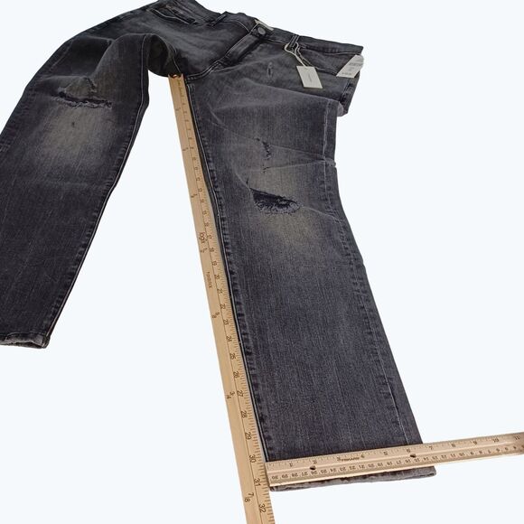 Warp+Weft ORD HND Tokyo Skinny Harajuku Stretch Distressed Jeans Men's Sz 35x32 - Picture 11 of 13